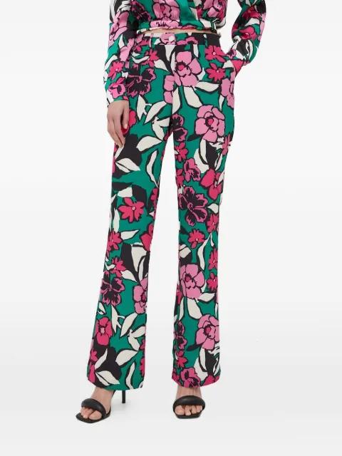floral trousers by MORGAN