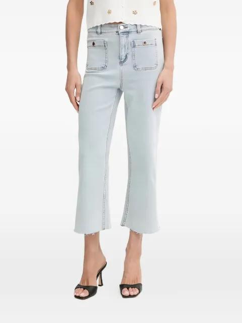 front-pockets button-fastening jeans by MORGAN