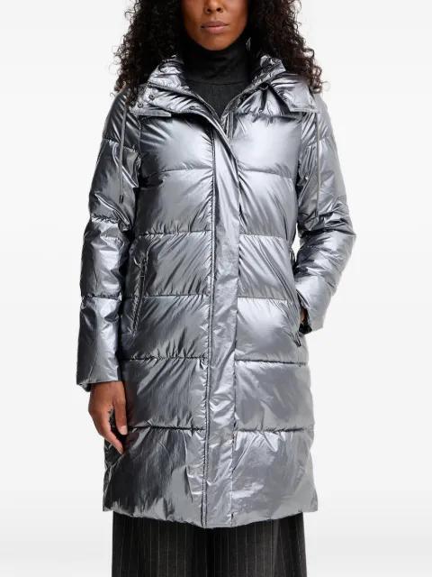 hoodied quilted coat by MORGAN