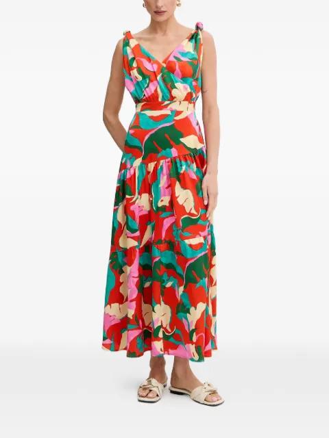 knot floral print maxi dress by MORGAN
