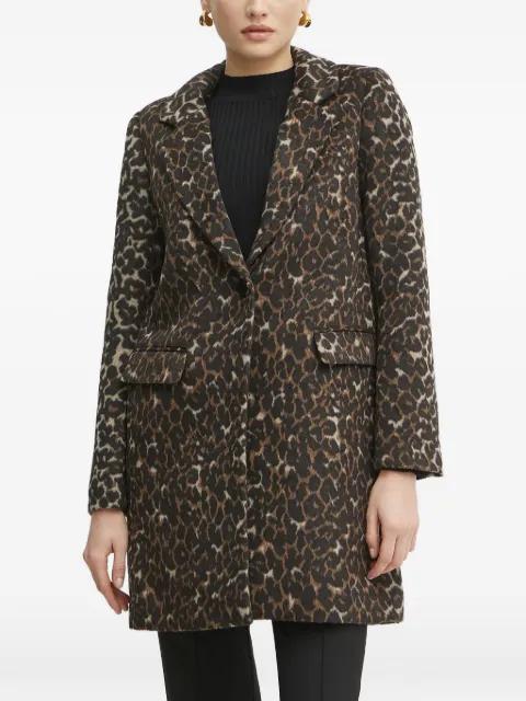 leopard-print coat by MORGAN