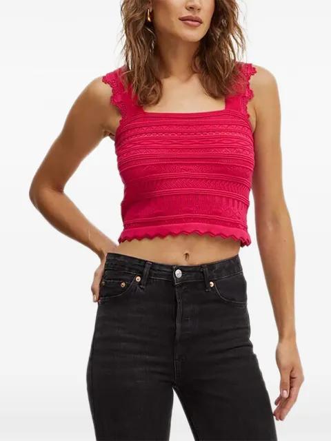 square-neck top by MORGAN