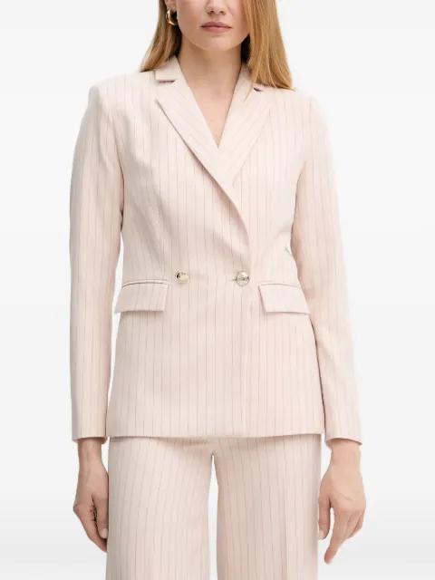 striped fitted blazer by MORGAN