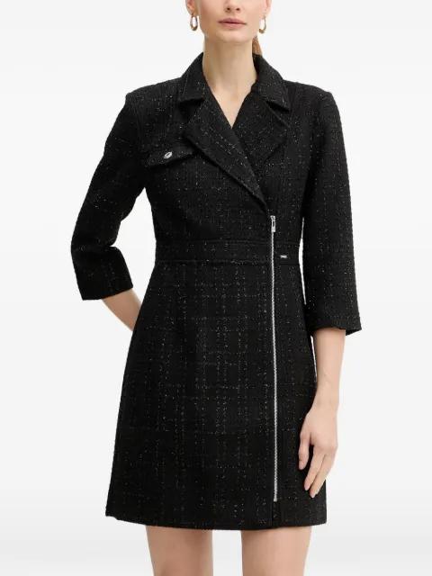 zip-up collar mini dress by MORGAN