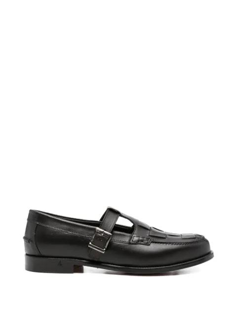 Martini woven buckle loafers by MORGILLO