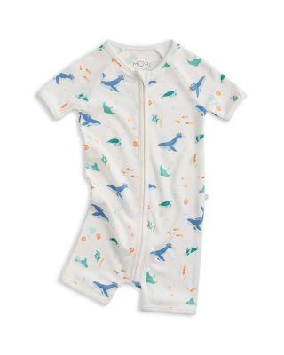 Boys' Whale Print Zip Up Sleepsuit - Baby by MORI