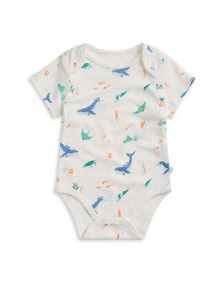 Boys' Whale Short Sleeved Bodysuit - Baby by MORI