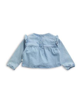 Girls' Frilled Long Sleeved Denim Top - Baby by MORI