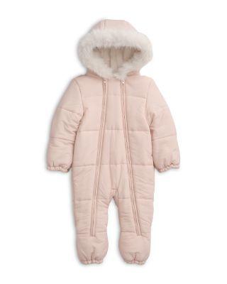 Girls' Hooded Faux Fur Lined Snowsuit - Baby by MORI