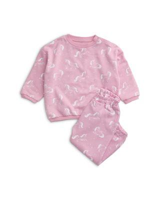 Girls' Unicorn Print Sweatshirt & Jogger Set - Baby by MORI Girls' Unicorn Print Sweatshirt & Jogger Set - Baby by MORI
