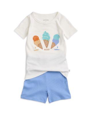 Unisex Beach Placement Print Summer Pajamas Set - Baby by MORI
