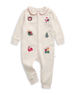 Unisex Christmas Embroidered Two Way Zip Up Sleepsuit Coverall - Baby by MORI