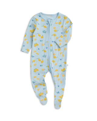 Unisex Citrus Ribbed Two Way Zip Up Sleepsuit Footie - Baby by MORI
