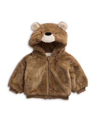 Unisex Faux Fur Bear Hooded Jacket - Baby by MORI
