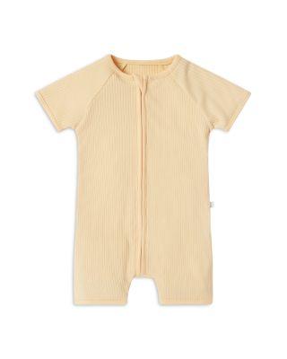 Unisex Short Sleeve Zip Romper - Baby by MORI