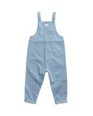 Unisex Striped Denim Dungarees - Baby by MORI