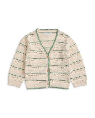 Unisex Striped V Neck Knit Cardigan - Baby by MORI