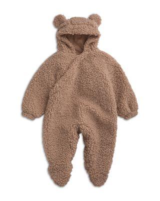Unisex Teddy Borg Faux Fur Pramsuit Footie - Baby by MORI