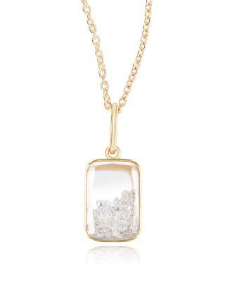 18K Yellow Gold Diamond Petite Shaker Pendant Necklace by MORITZ GLIK