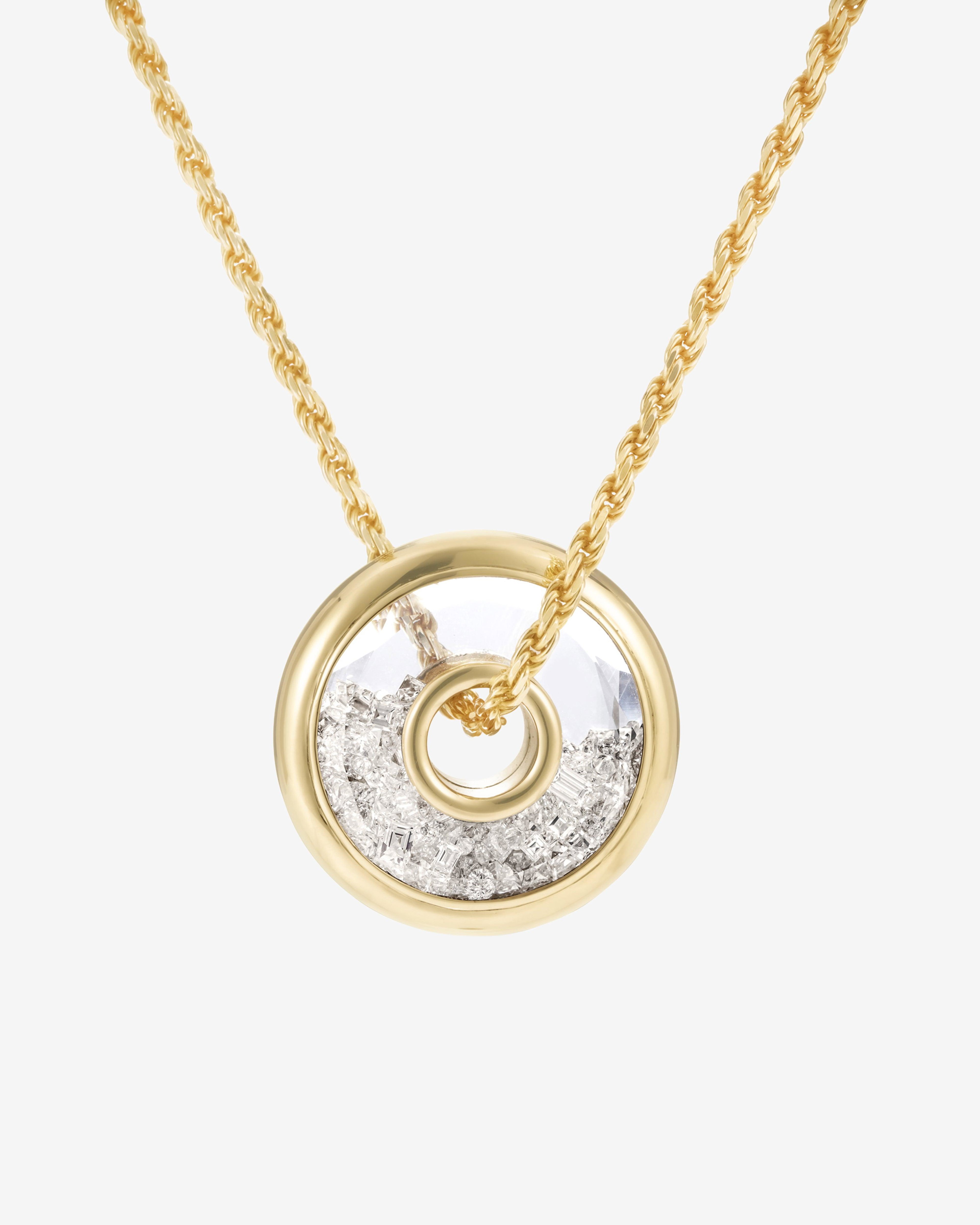 Moritz Glik - Women's Roda 22 Pendant - (Yellow Gold) by MORITZ GLIK