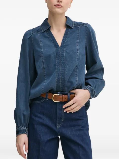 MMFozi V-neck embroidered blouse by MOS MOSH