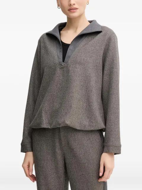MMSoleia Sisse zip-collar blouse by MOS MOSH