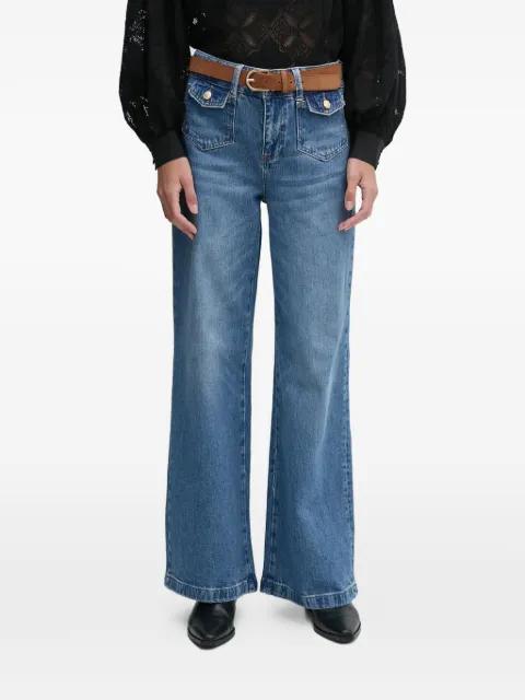 flap-pocket jeans by MOS MOSH