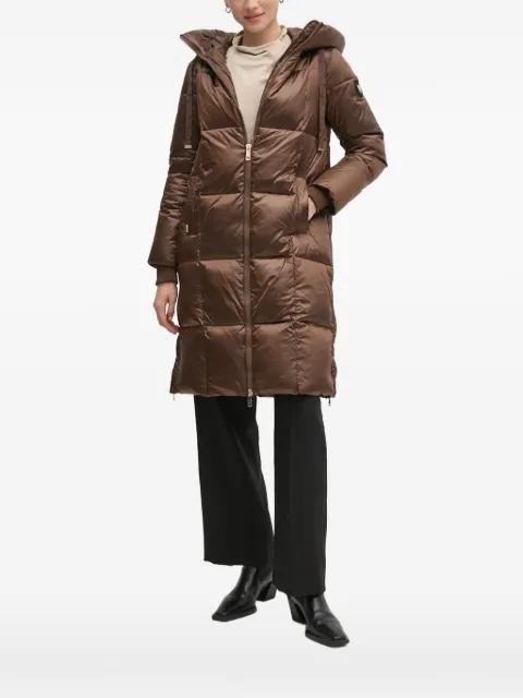 hoodied quilted coat by MOS MOSH