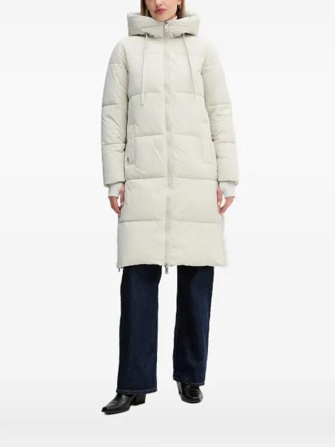 hoodied quilted coat by MOS MOSH