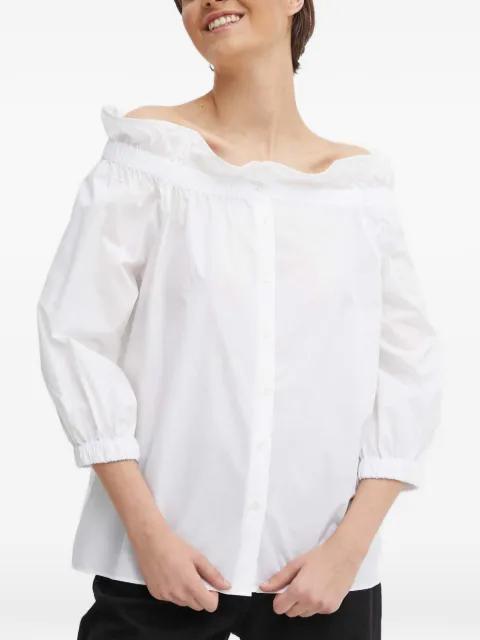 ruffle off-shoulder blouse by MOS MOSH