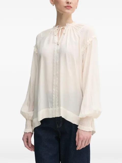 ruffled-cuffs long-sleeves blouse by MOS MOSH