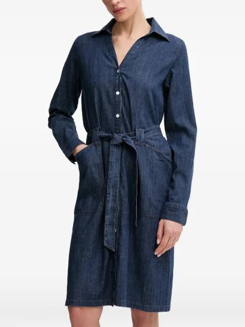 tie-waist denim mini dress by MOS MOSH