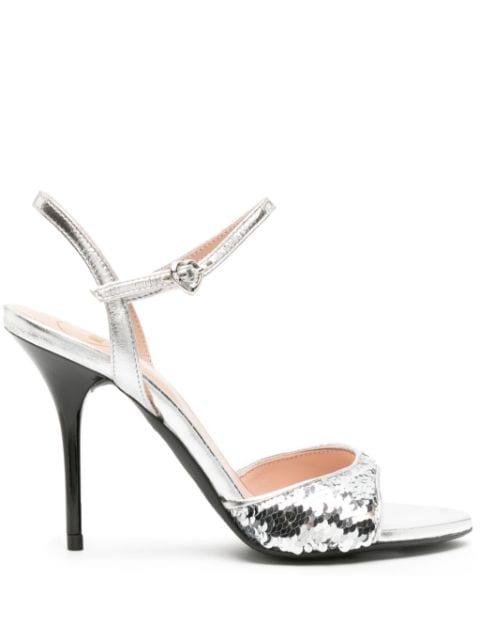 110mm sequin-embellished pumps by MOSCHINO