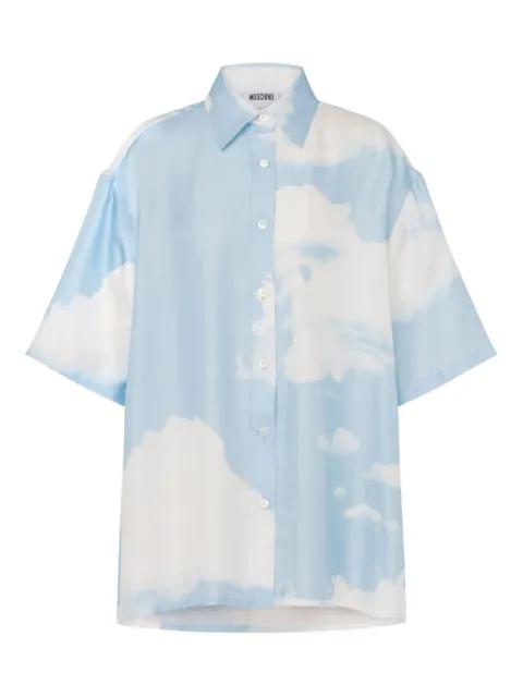 Archive Clouds silk shirt by MOSCHINO