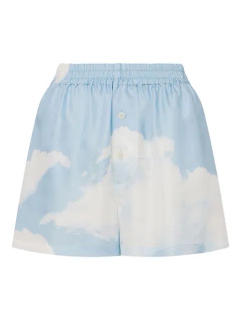 Archive Clouds twill shorts by MOSCHINO
