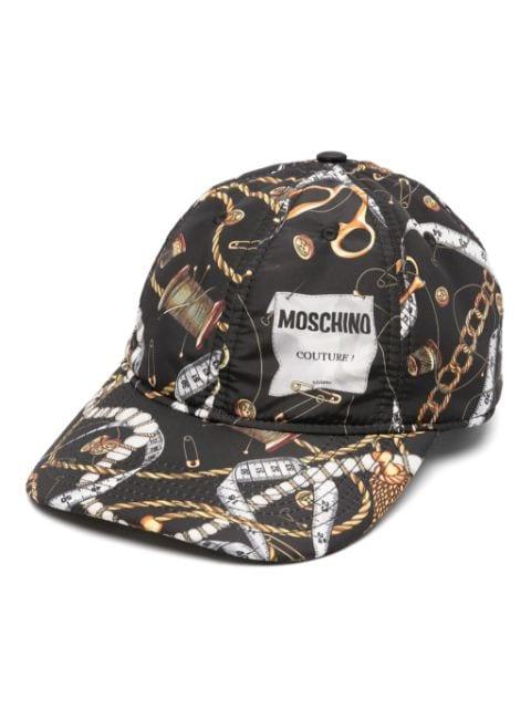 Barocco-print baseball cap by MOSCHINO