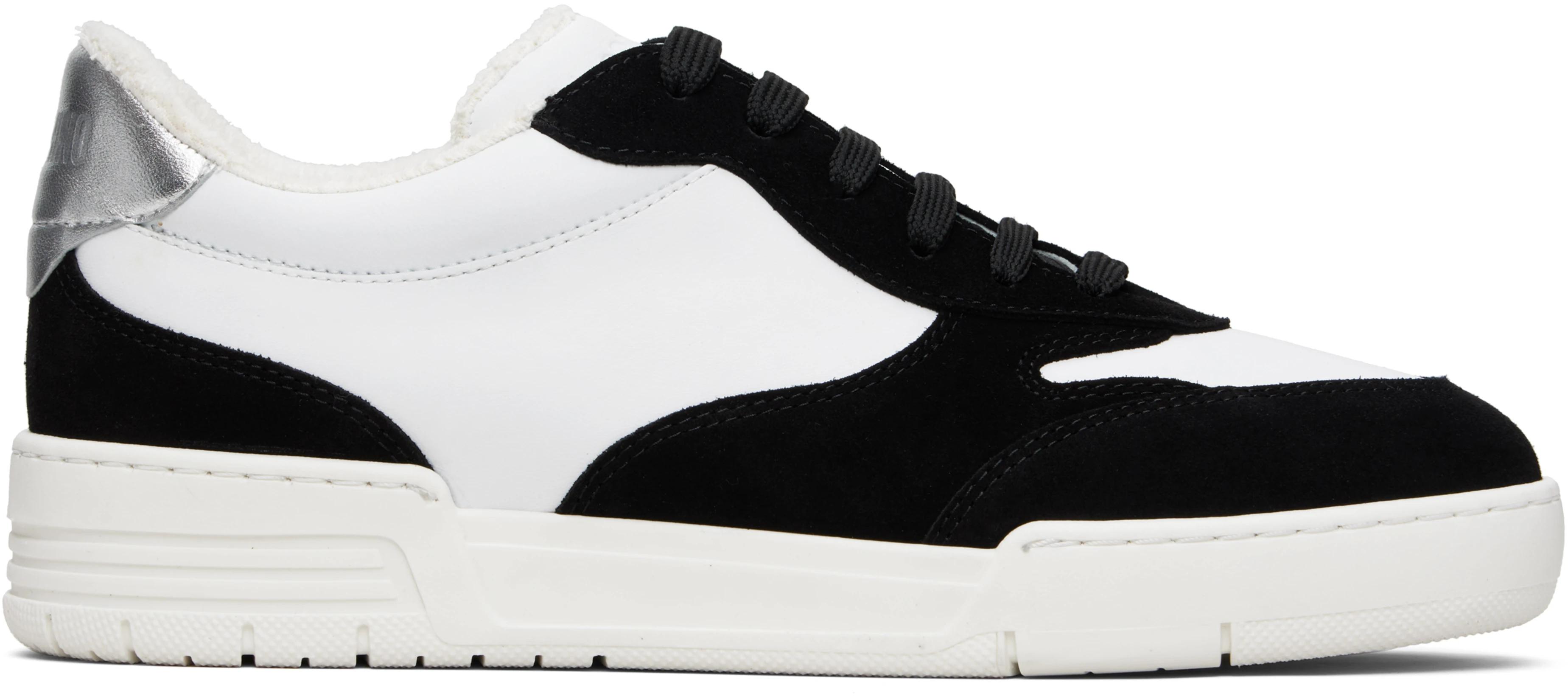 Black & White Streetball Sneakers by MOSCHINO
