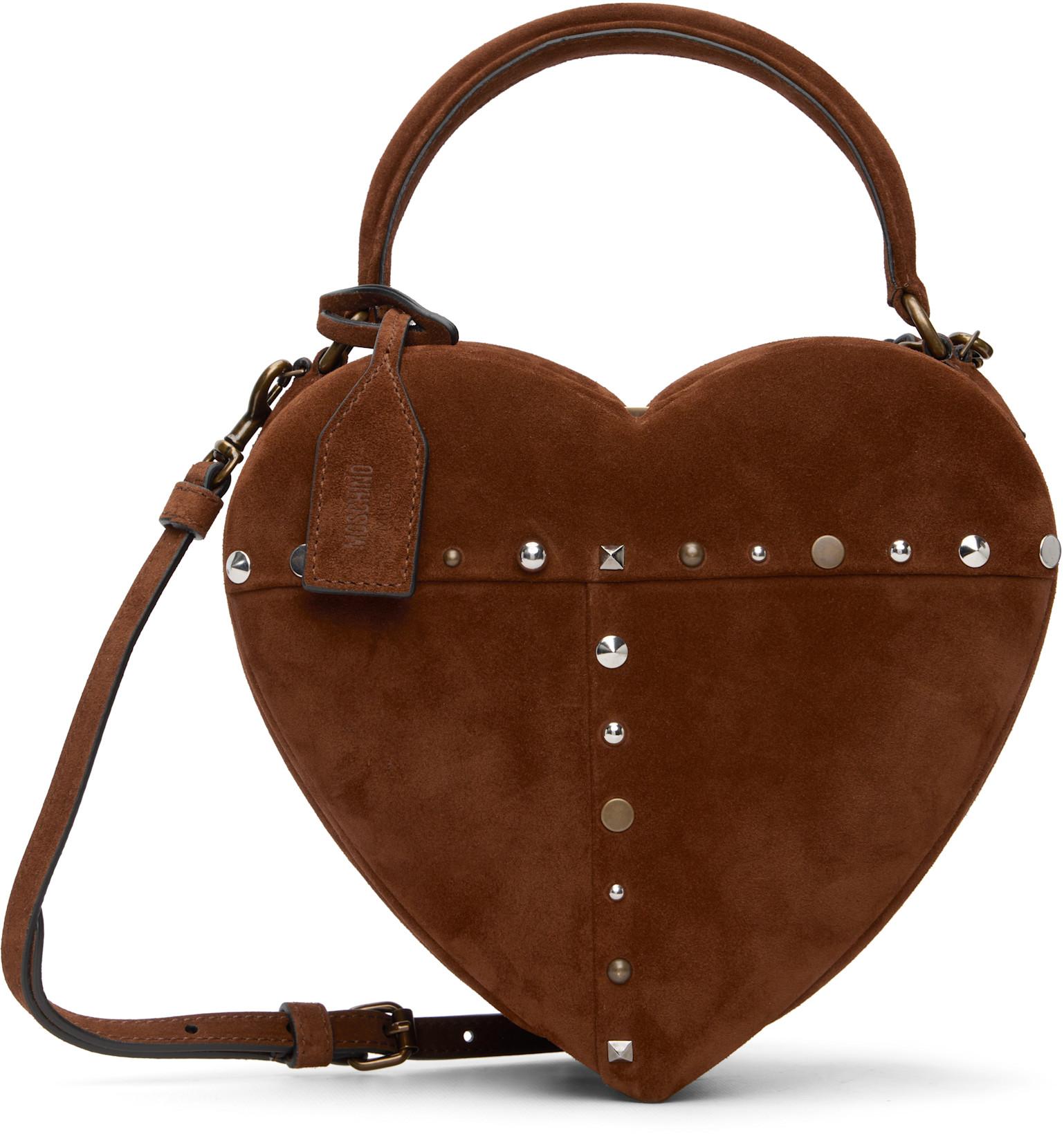 Brown 'Love Me' Bag by MOSCHINO