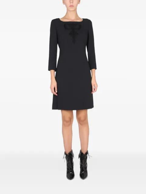 Cady appliqué mini dress by MOSCHINO