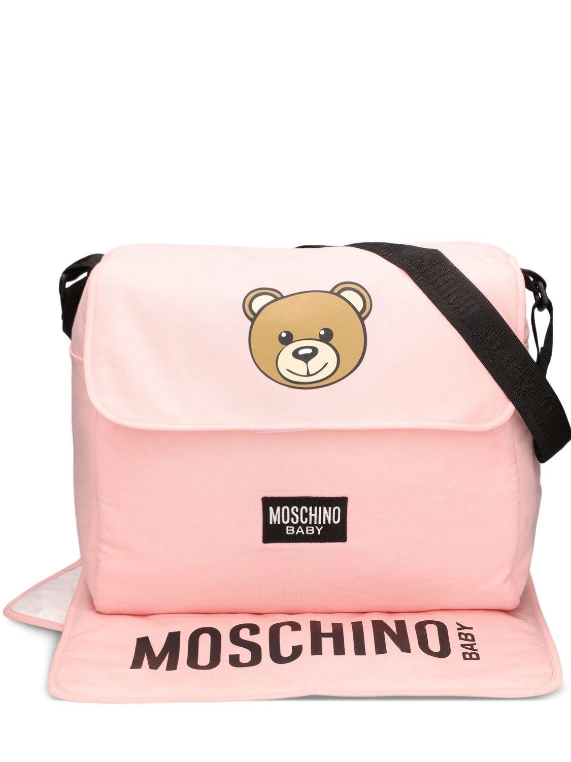 Cotton Changing Bag & Mat by MOSCHINO