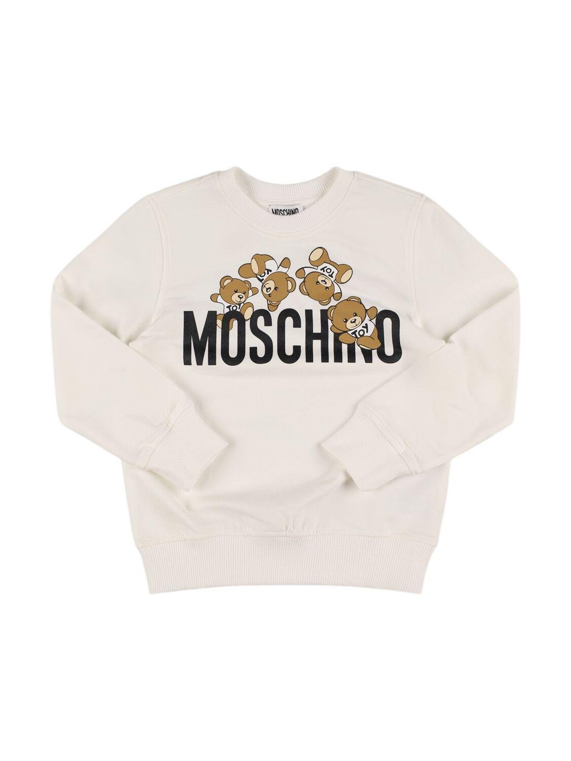 Cotton Crewneck Sweatshirt by MOSCHINO