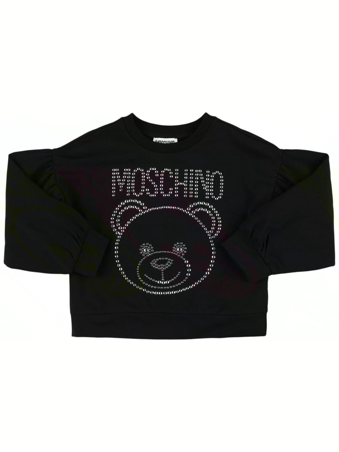 Cotton Crewneck Sweatshirt by MOSCHINO