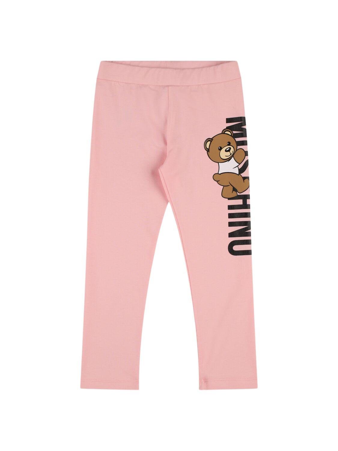 Cotton Jersey Leggings by MOSCHINO