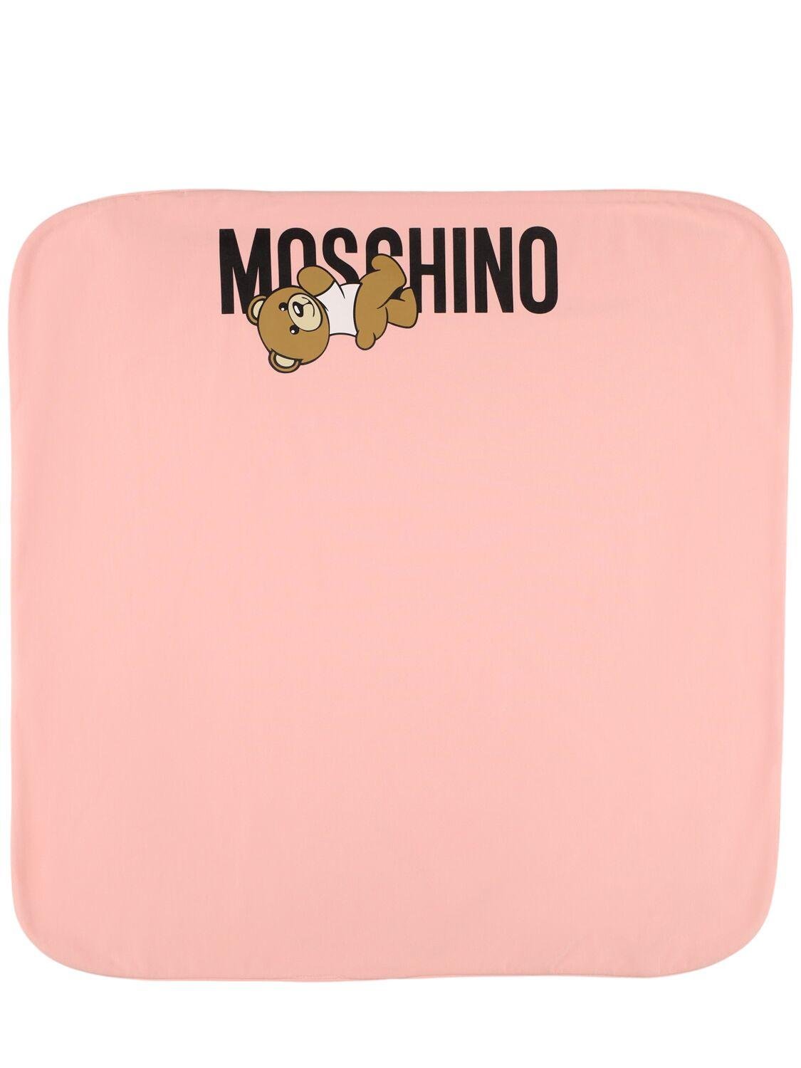 Double Cotton Jersey Blanket by MOSCHINO