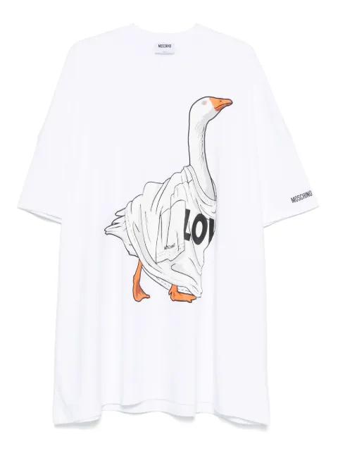 Duck-print mini dress by MOSCHINO
