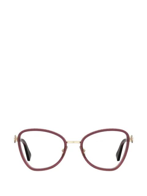 full-rim cat-eye glasses by MOSCHINO EYEWEAR