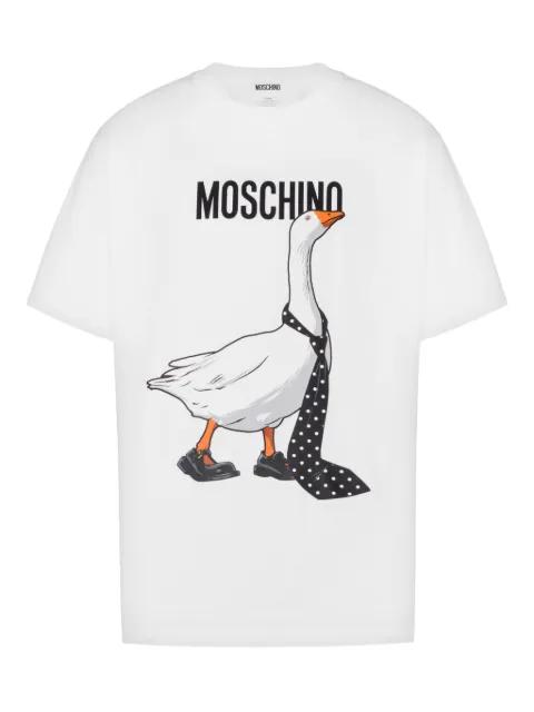 Goose cotton T-shirt by MOSCHINO