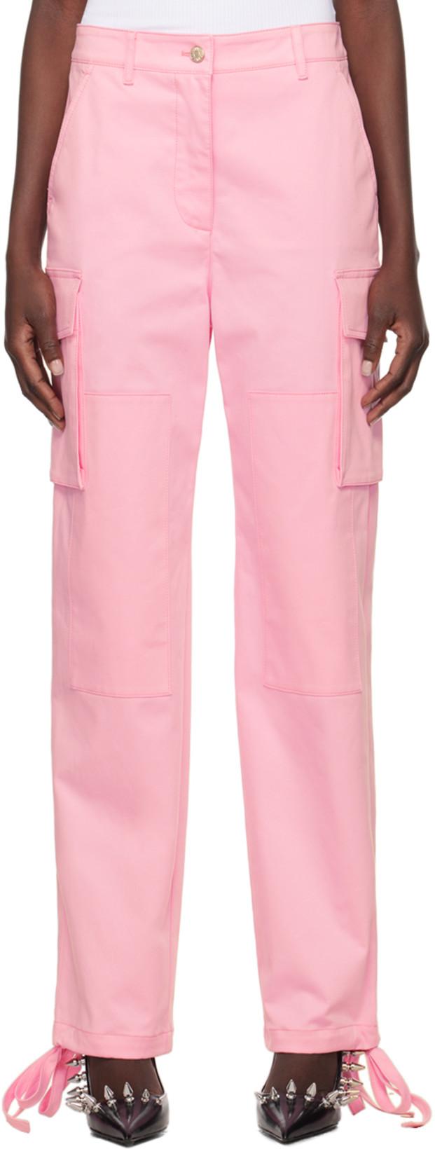 Pink Panel Cargo Pants by MOSCHINO JEANS