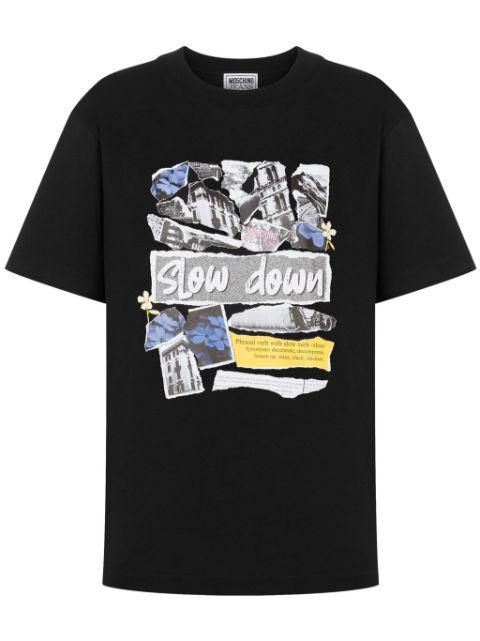 Slow Down Archive T-shirt by MOSCHINO JEANS