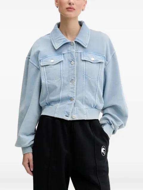 button-fastening cropped denim jacket by MOSCHINO JEANS